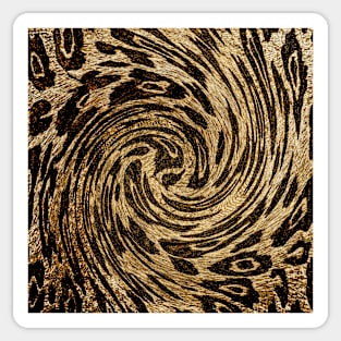 Animal Print Cheetah Swirl Pattern Sticker